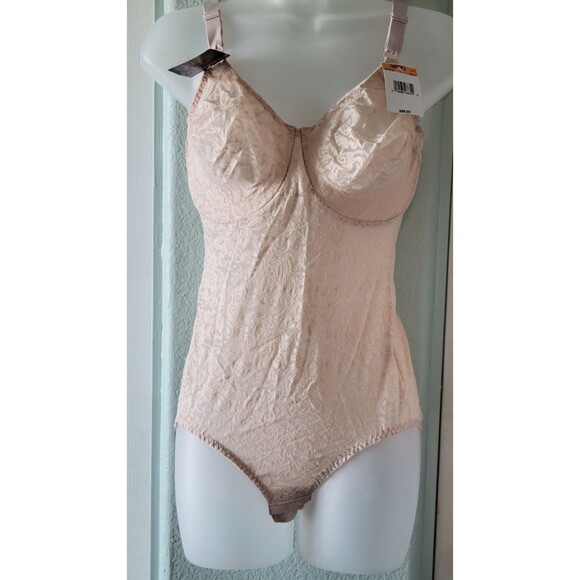 Bali Lace 'N Smooth Firm Control Bodysuit 36DD - Picture 3 of 7